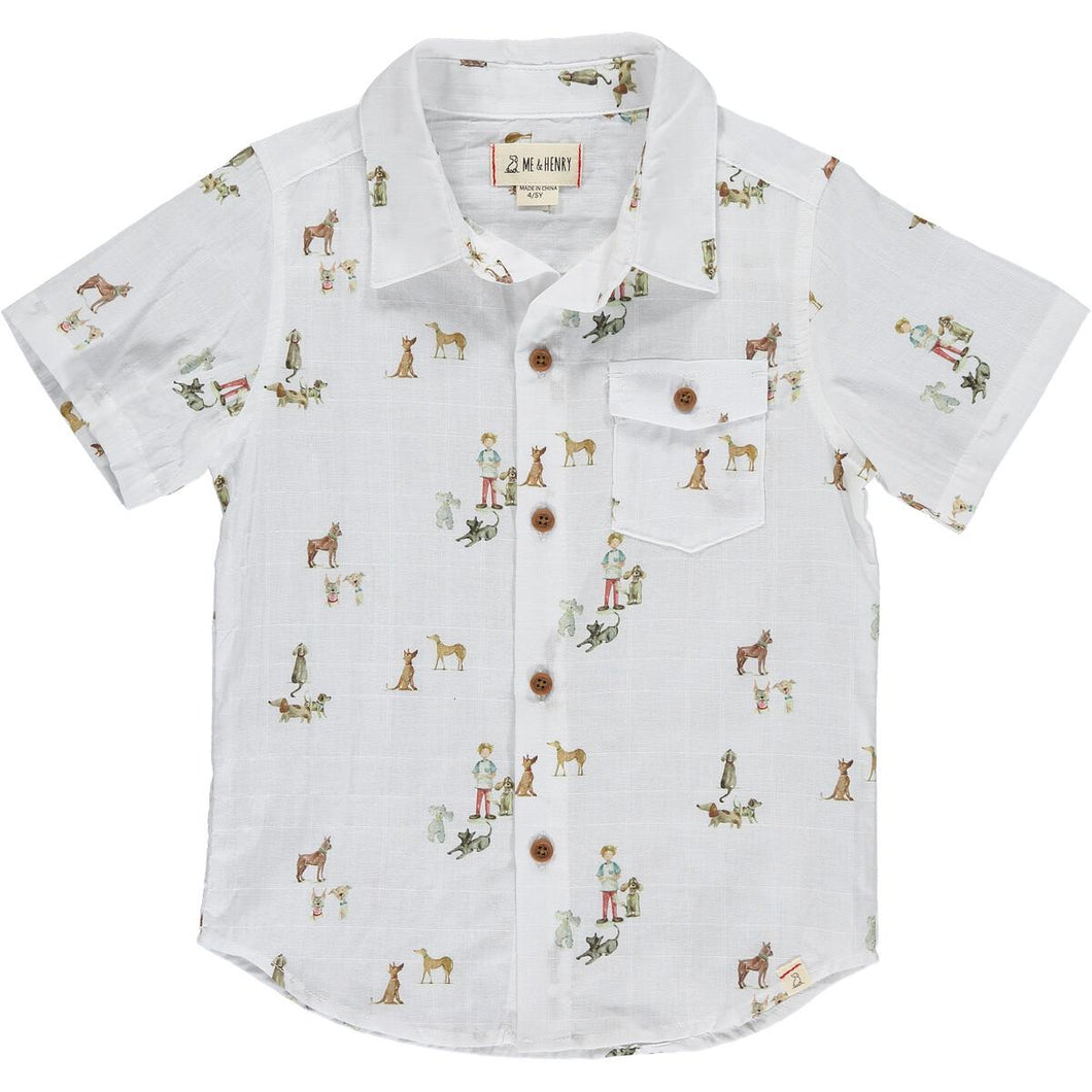 Henry 10 Graphic Button Up