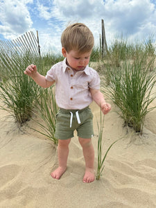 Green Hugo Twill Shorts