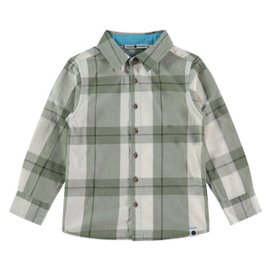 Boys Plaid Button Up