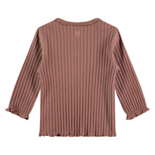 Load image into Gallery viewer, Wood Ribbed Long Sleeve Tee
