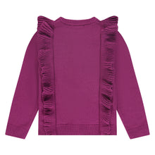 Load image into Gallery viewer, Magenta Ruffle Cardigan
