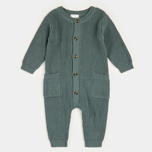 Dark Teal Knit Playsuit