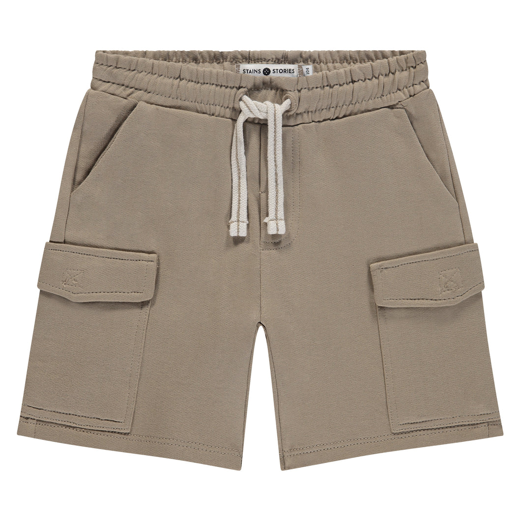 Boys Camel Sweat Shorts