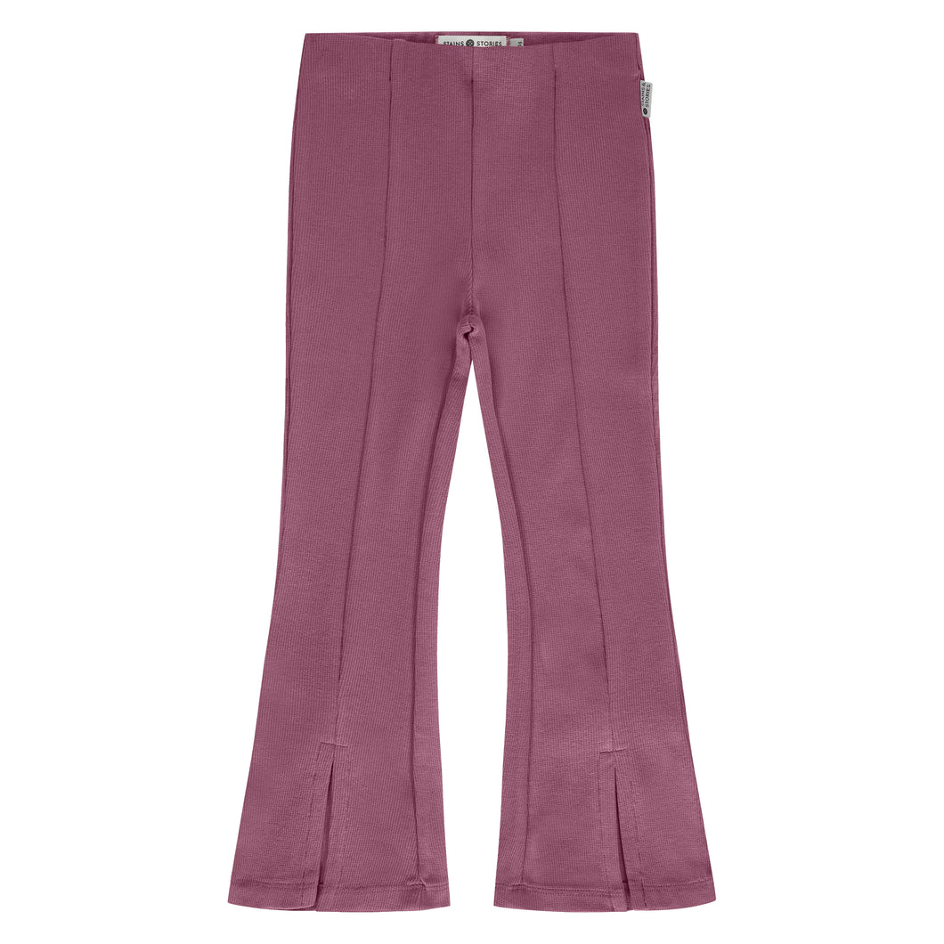 Flared Burgundy Pants