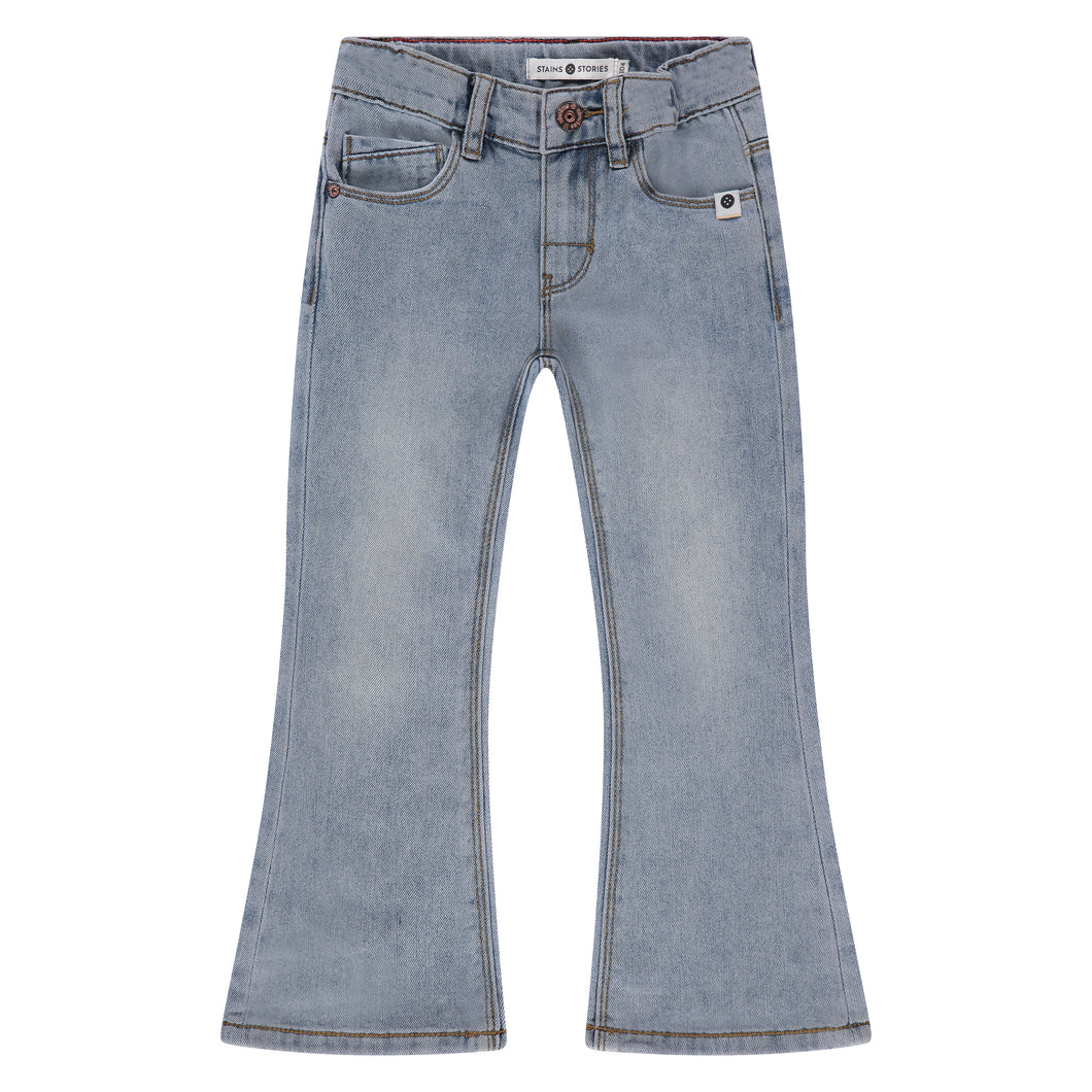 Light Blue Flared Denim