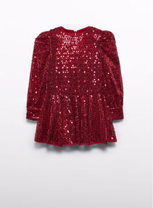 Red Sequin Dress