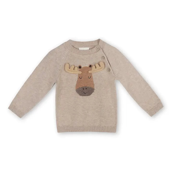 Moose Pullover Sweater