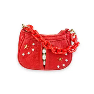 Pearl Studs Shoulder Bag