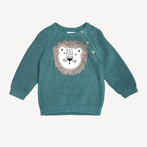 Lion Applique Sweater