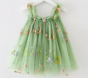 Embroidery Tulle Dress