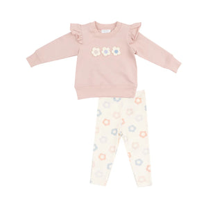 Daisies Sweatshirt and Leggings Set