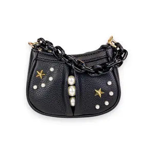 Pearl Studs Shoulder Bag