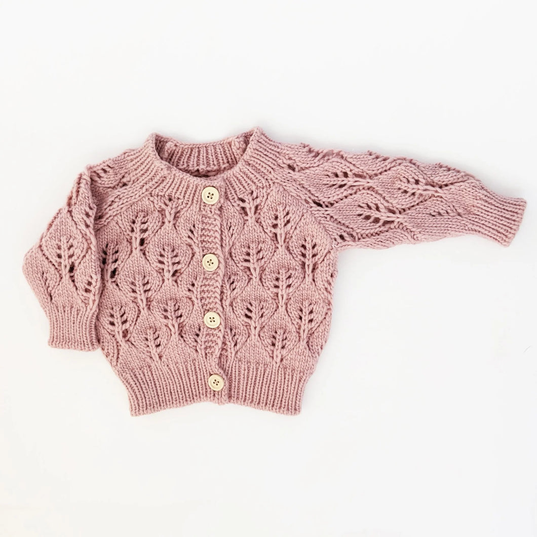 Leaf Lace Cardigan Sweater