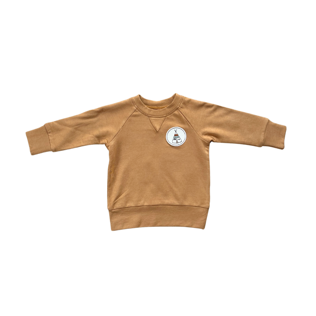 Boys Toffee Raglan Sweatshirt